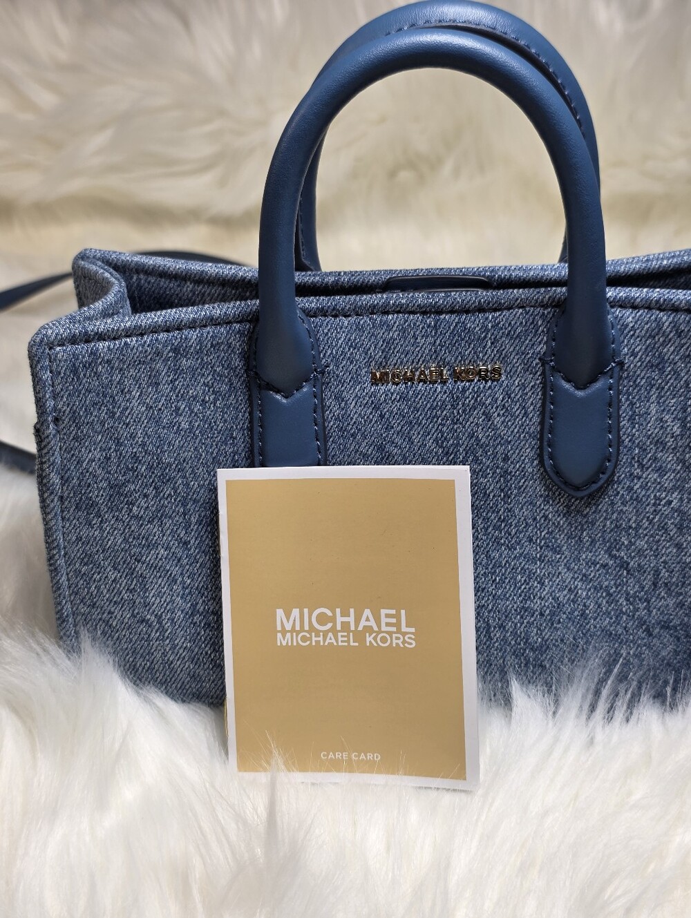 Michael Kors Mini Denim Scarlett Crossbody Tote